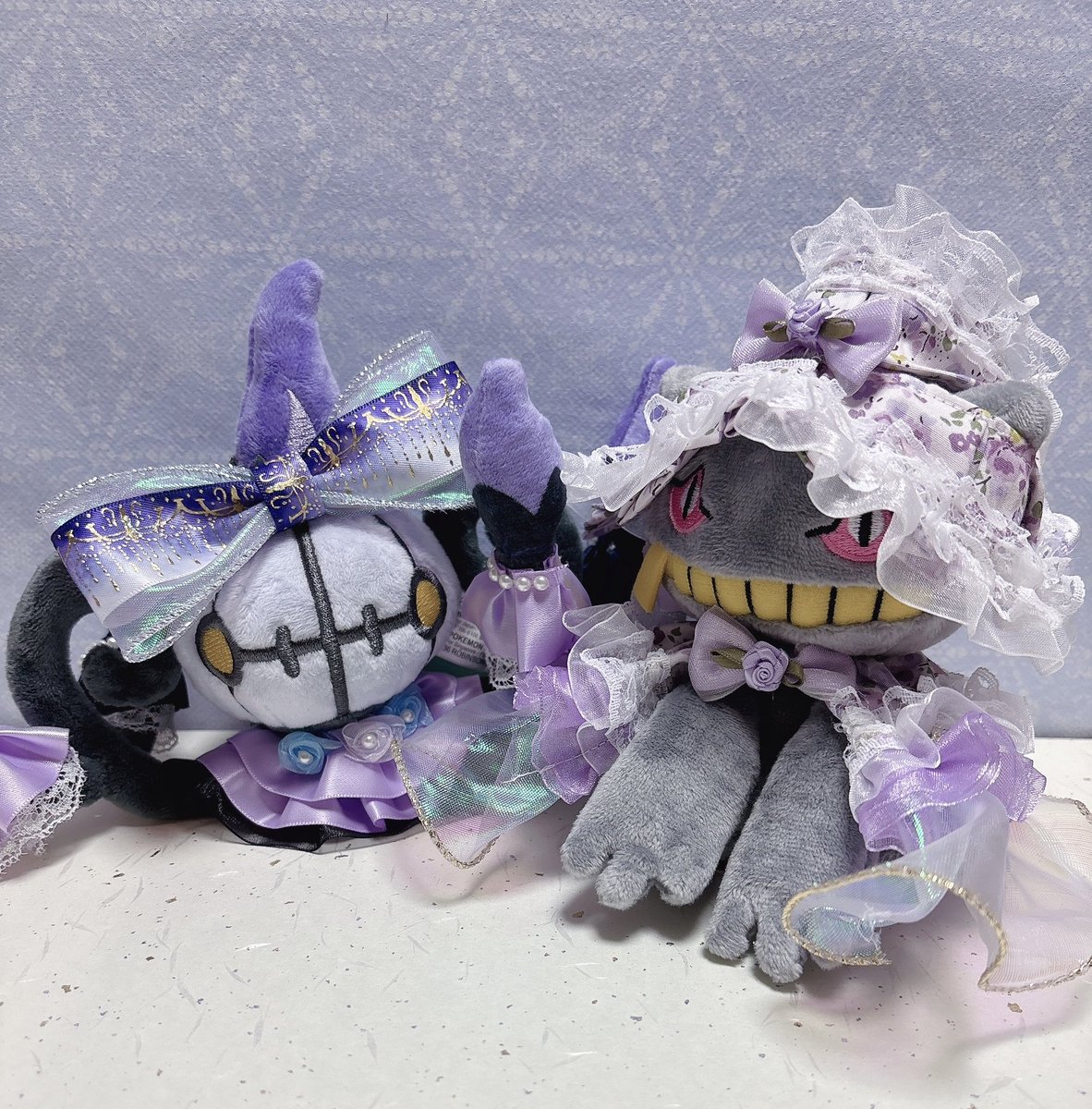 好きな色:紫
好きなタイプ:ゴースト
なのでこの組み合わせ最高に良い🫶
か〜わいい〜な〜〜〜🥰🥰

#ポケモンfit 
#あかつきクローゼットのぬい服
