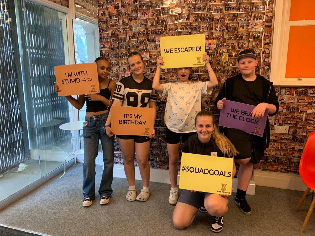 #OiamCharity 🕵️‍♂️ Beating the Clock at Timetrapped!

❤️ Young people (and one very competitive staff member!) took on the ultimate escape room challenge in Bradford.

⭐️ Laughter, teamwork, and some serious brainpower got us out with 2 minutes and 10 seconds to spare.
