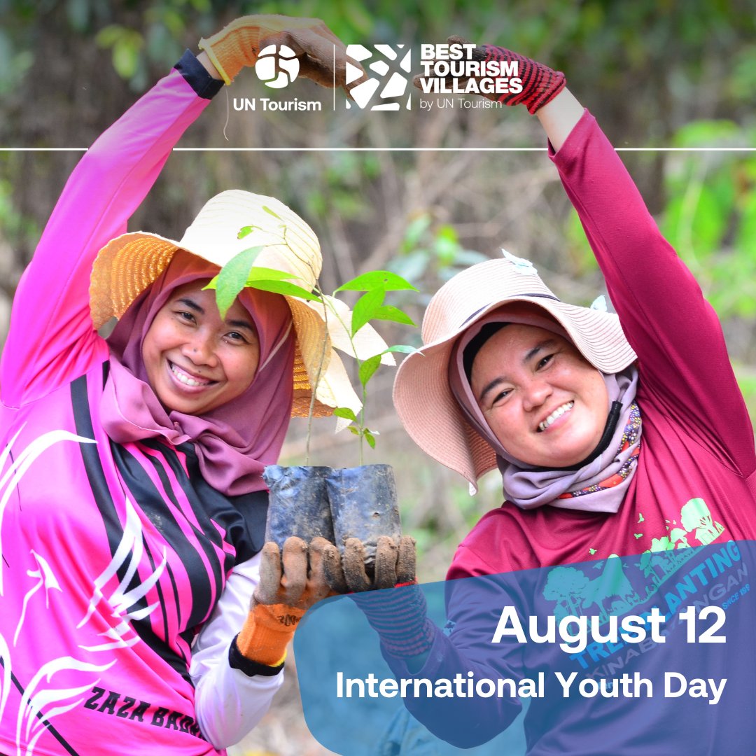 🌍 Youth are shaping #ruraltourism in #BestTourismVillages:
🌿 Batu Puteh: Turning conservation into tourism
📖 AlUla Old Town: Training storytellers 
🏛 Ksar El Khorbat: Restoration work
📱 Rășinari: Creating heritage app
🎨 Ollantaytambo: Designing shops #InternationalYouthDay