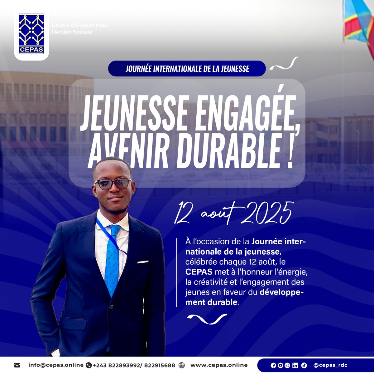 À l’occasion de la Journée internationale de la jeunesse, célébrée chaque 12 août, le CEPAS met à l’honneur l’énergie, la créativité et l’engagement des jeunes en faveur du développement durable.