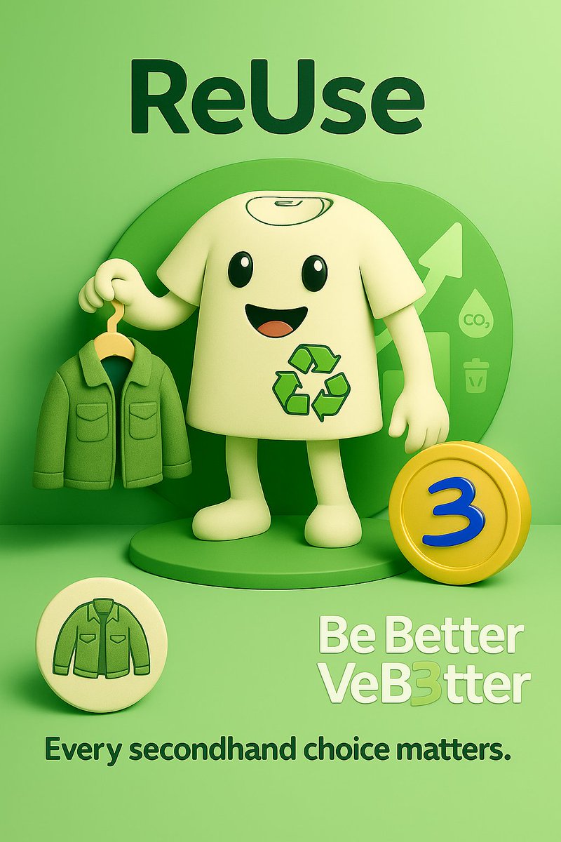 💚 Every secondhand choice matters.
With ReUse, you turn pre-loved fashion into $B3TR rewards and real-world impact.
♻️ Start your journey → reuse.vet