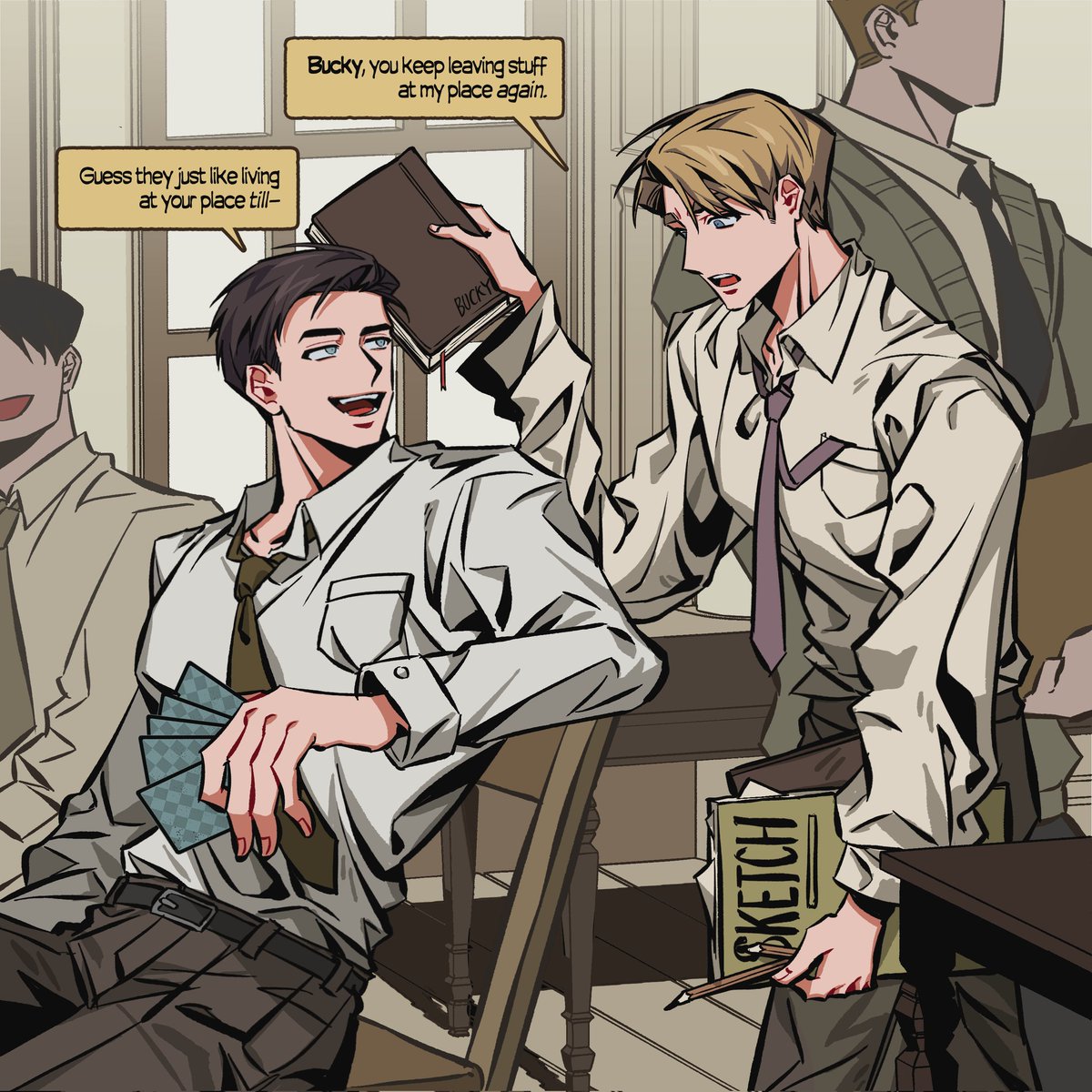 #Stucky 스팁버키
스미소니언 버키 나레이션 들을 때마다
둘의 학창시절이 너무너무 보고싶어요