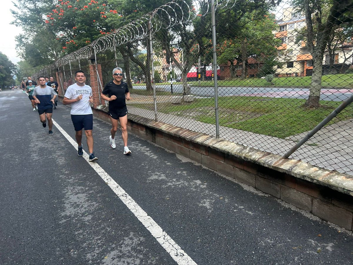 Trotando hoy en Medellín en el Congreso del ICDP
