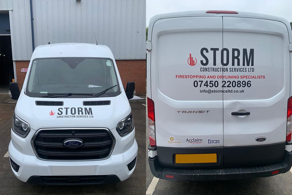PoppySignsltd's tweet image. We helped Storm CS Ltd brand their vehicle with cut vinyl logos, text, and printed accreditation graphics. Installed by our expert team in Chorley.

#VehicleBranding #WeArePoppySigns #VinylGraphics #CommercialFleet