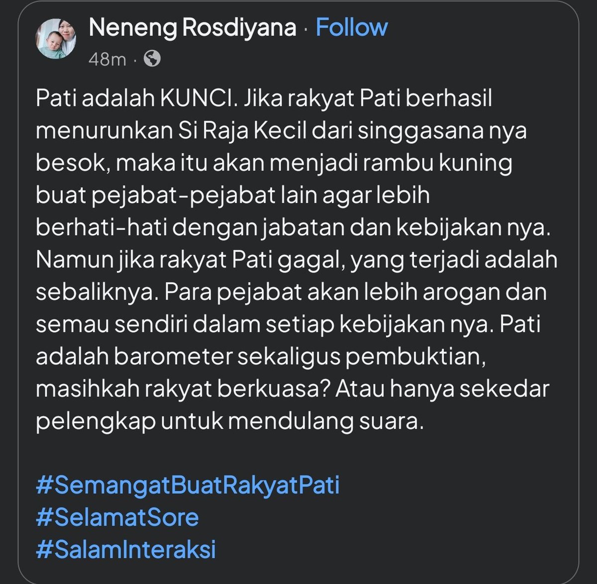 GayungLumutan's tweet image. Semua dimulai dari Pati.