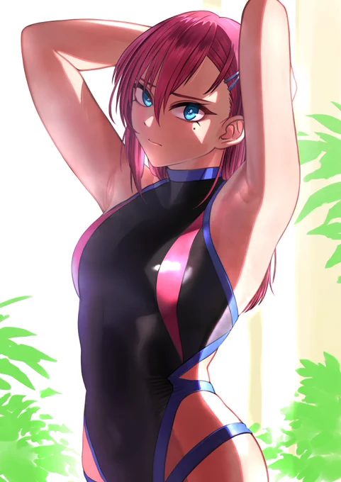 競泳水着と腋