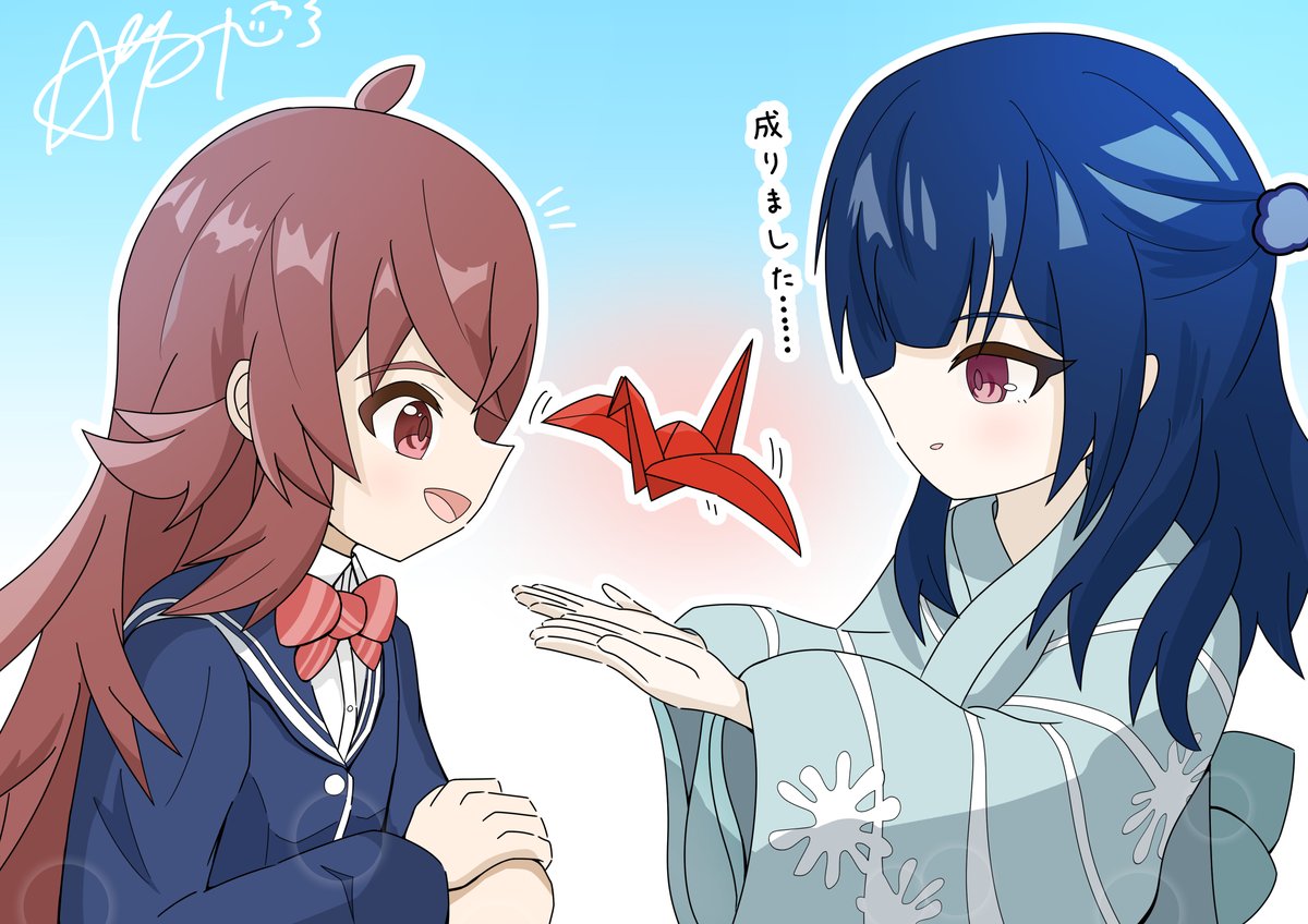 制服果穂と幼少期凛世 #シャニマス #小宮果穂 #杜野凛世