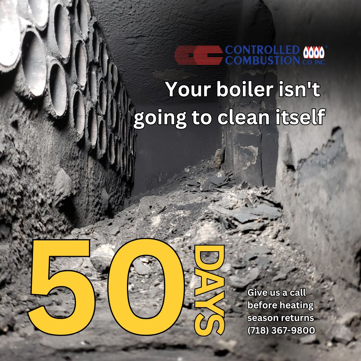 Self-cleaning boilers are not a thing, in case you were wondering 😀
And since it looks like they won't be a thing before heating season returns, you should really call us. 🔥 📞