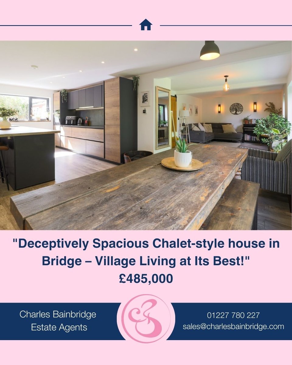 CBestagents's tweet image. Discover this deceptively spacious home in the heart of Bridge with sleek interiors, open-plan living accommodation &amp;amp; beautiful living spaces. 

charlesbainbridge.com/properties-for…

#BridgeKent #KentHomes #DreamHome #UKProperty #HouseHuntingUK #CharlesBainbridge #VillageLifeUK #ForSaleUK