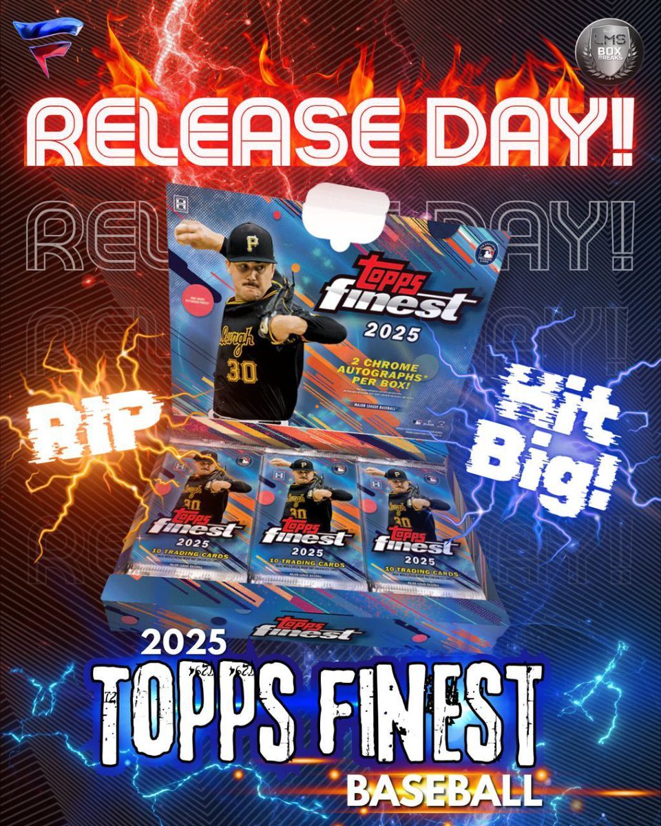 🚨 It’s here! 🚨 

The 2025 Topps Finest Baseball has officially dropped, and we’re ripping LIVE on Fanatics! 🔥 Expect stunning refractors, jaw-dropping inserts, and massive chase cards waiting to be pulled. 

Don’t just watch—be in the break and feel the rush when your name