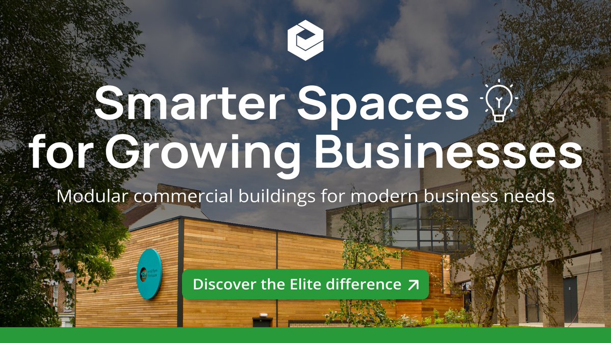 Need space to grow, without the cost &amp; disruption of a traditional build? 🏗️

Elite delivers fast, flexible, energy-efficient modular commercial buildings tailored to your business.

🔗 Learn more: elitesystemsgb.co.uk/modular-commer… 

#ModularConstruction #BusinessGrowth