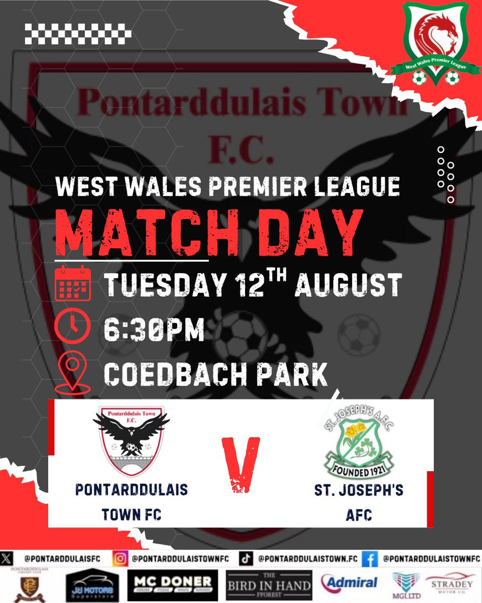 It's Match Day 3 and it's going to be a warm one ☀️. We welcome St Josephs to Coed Bach Park &amp; we change our kit 🤷‍♂️. Kick off is 6.30 🟣🔵 #COTB