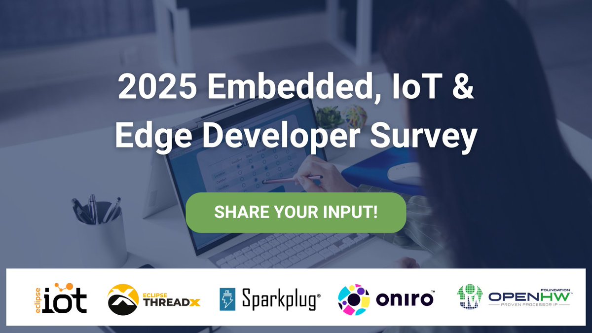 OpenHWFdn's tweet image. ⏰ In under 10 minutes, you can help shape how the global #IoT and #Embedded communities understand trends, challenges, and opportunities.

Take the 2025 Embedded, IoT &amp;amp; Edge Developer Survey now!  hubs.la/Q03wbCZd0 

#IIoT #EdgeComputing #opensource