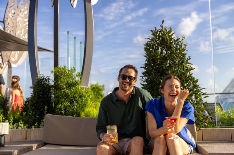 🌿✨ Discover a serene escape at the Rooftop Garden aboard the Celebrity Ascent! This beautiful outdoor space offers the perfect setting for people to unwind, enjoy refreshing drinks, and take in the views.🍹

Contact me today to book your getaway on the Celebrity Ascent! 📞