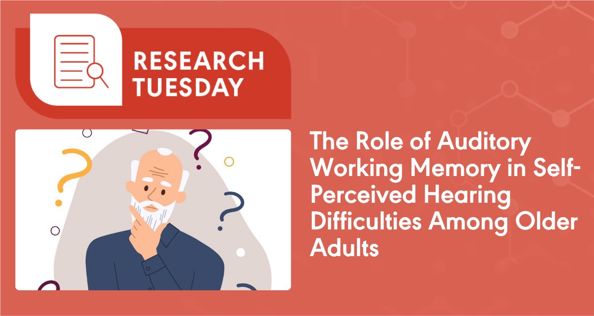 ASHAWeb's tweet photo. #ResearchTuesday! This study in #AJA suggests that cognitive factors such as auditory working memory can affect perceived hearing difficulty in older adults.
Learn more! https://t.co/b8FLQbAc9x
@ASHAJournals @SIGPerspectives @CSDisseminate #AuDeeps https://t.co/3d9R2126UP