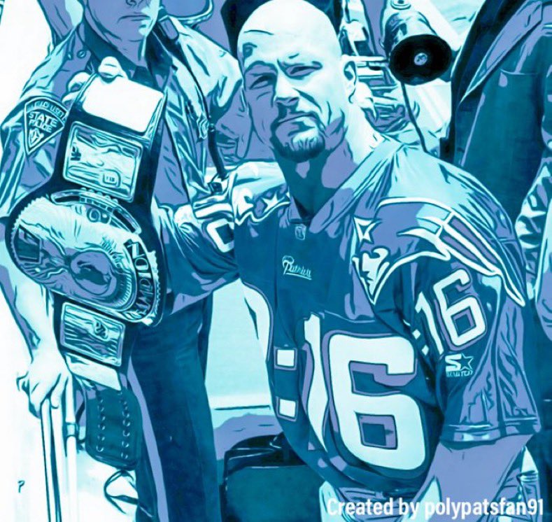 polypatsfan91's tweet photo. @steveaustinBSR  Wearing. His iconic Austin:316 Jersey In 01 At The New England Patriots Parade #WWFCHAMPION #BigEagleTitle
  #TheGOAT #ToughestSob In Wwe History  #BMF #Legendary 🔥🔥🔥🔥🔥  💀#acknowledge #AssKicker #NEPats #LFG #TexasRattlesnake 🐍 https://t.co/NNQpYagch9