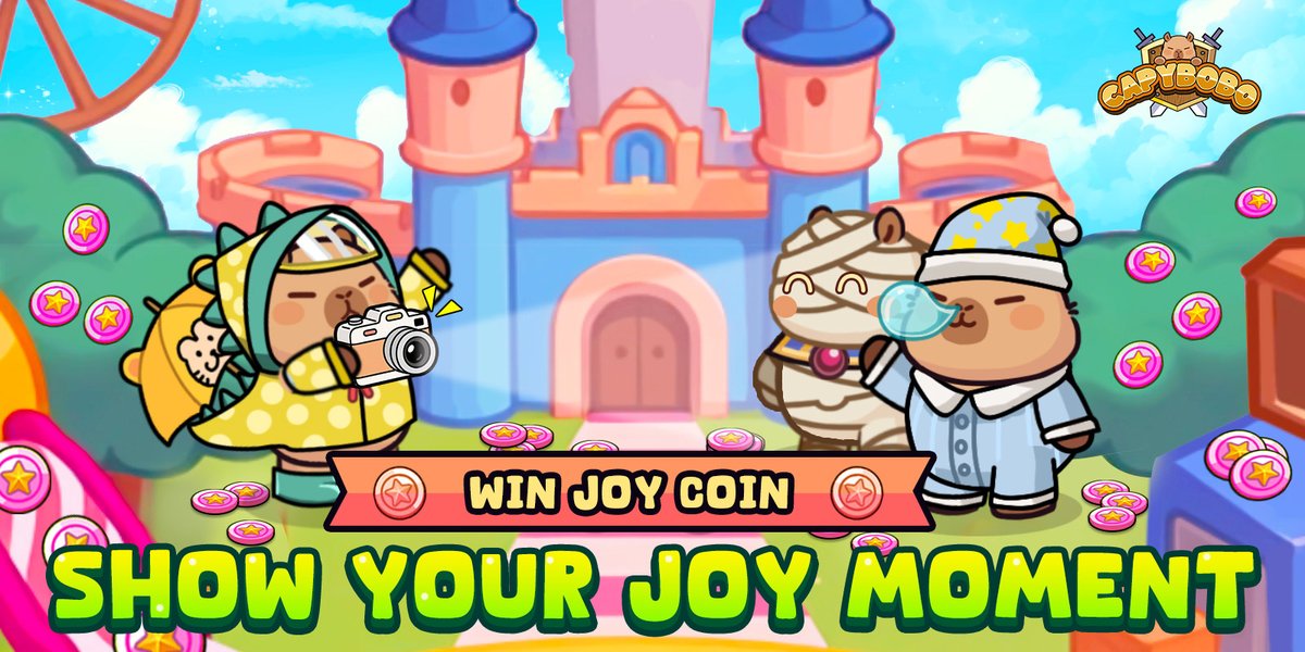 Share your Joy Moment!

Hey, Pybobos! Lost in the fun of Joy World? Don’t forget to share your joy moment in the Capybobo World!— whether it’s getting your favorite skin, hitting a higher rank, or beating that tough boss !!! 

How to Join? 

Reply with one image of your Joy
