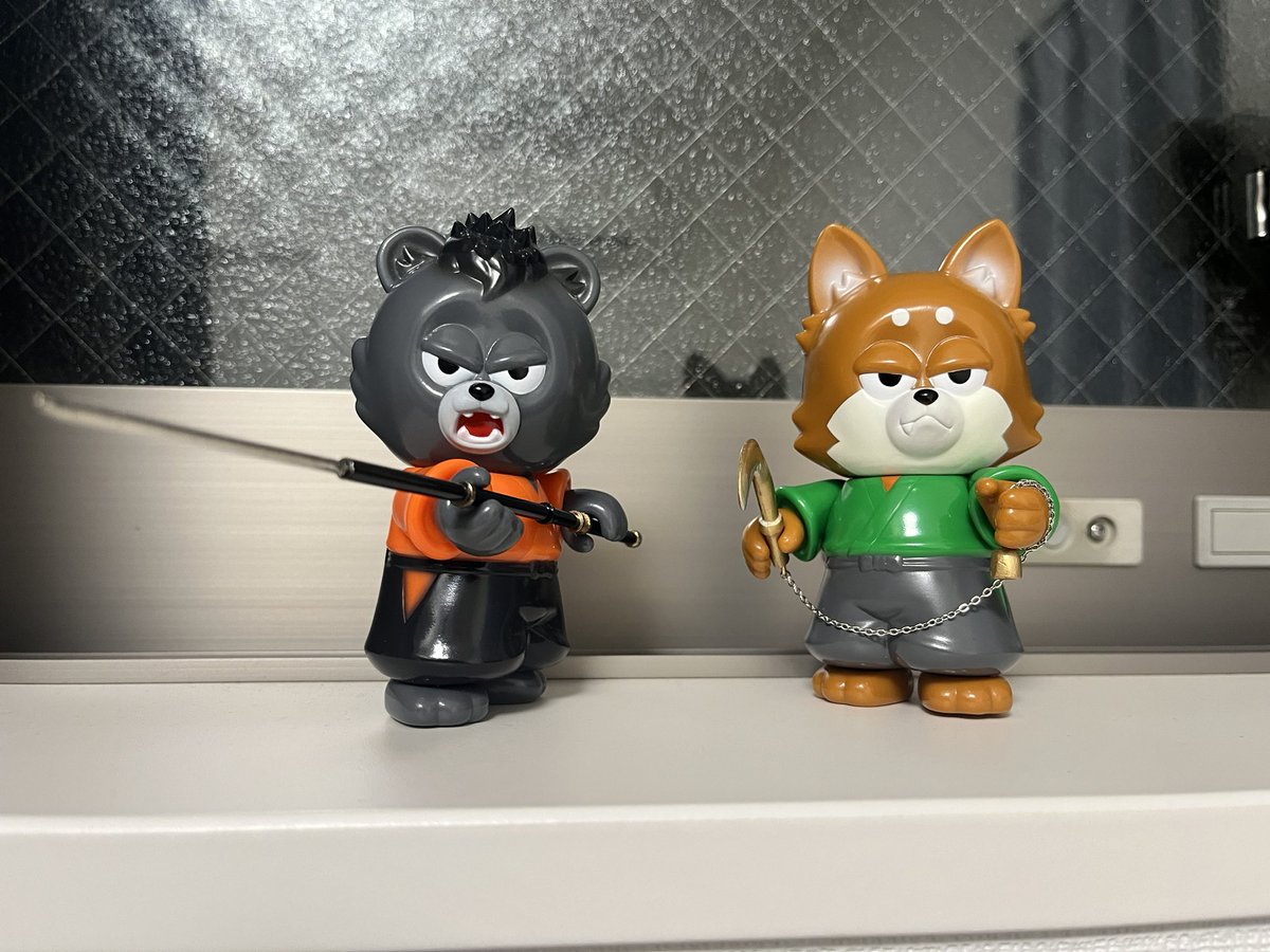 ひと狩りいこうぜ🐻🐶 #モモジロウ #タローマル #FunkyGeek