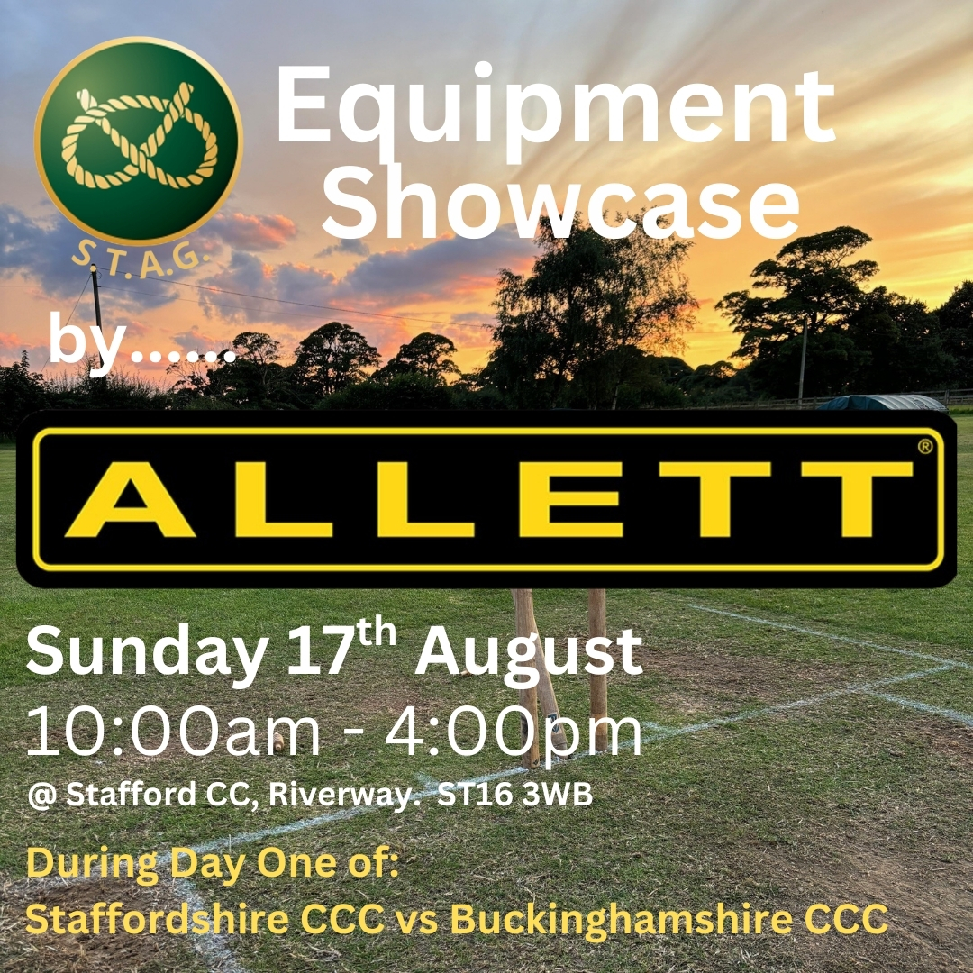Staffordshire Cricket (@staffscricket) on Twitter photo STAG and @staffscricket are pleased to advise that <a href="/AllettMowers/">Allett Mowers</a> will be on site at Stafford CC during the NCCA Championship Game @staffordshireCCC vs <a href="/BucksCricket/">Bucks Cricket</a>.
Entrance is free - so please come along, take in some cricket and see the mowers/equipment on show. STAG and @staffscricket are pleased to advise that <a href="/AllettMowers/">Allett Mowers</a> will be on site at Stafford CC during the NCCA Championship Game @staffordshireCCC vs <a href="/BucksCricket/">Bucks Cricket</a>.
Entrance is free - so please come along, take in some cricket and see the mowers/equipment on show.
