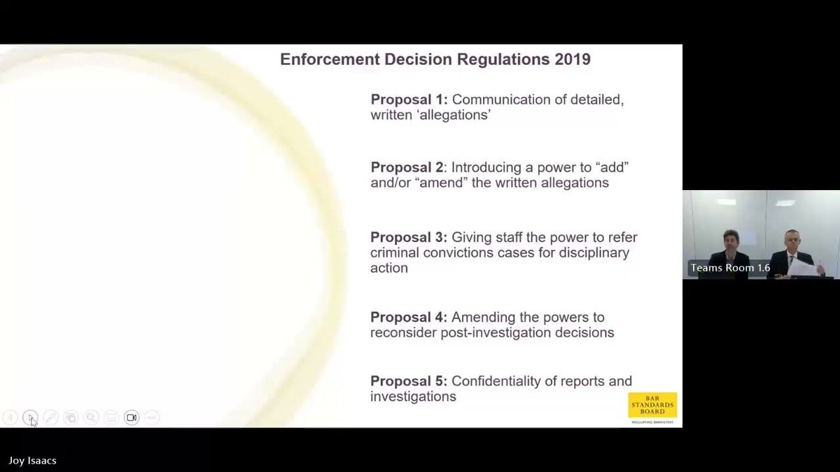 Please watch our #webinar on proposed revisions to our #Enforcement Regulations youtube.com/watch?v=7rS6qk… and respond to our #consultation by 15 October: barstandardsboard.org.uk/news-publicati…