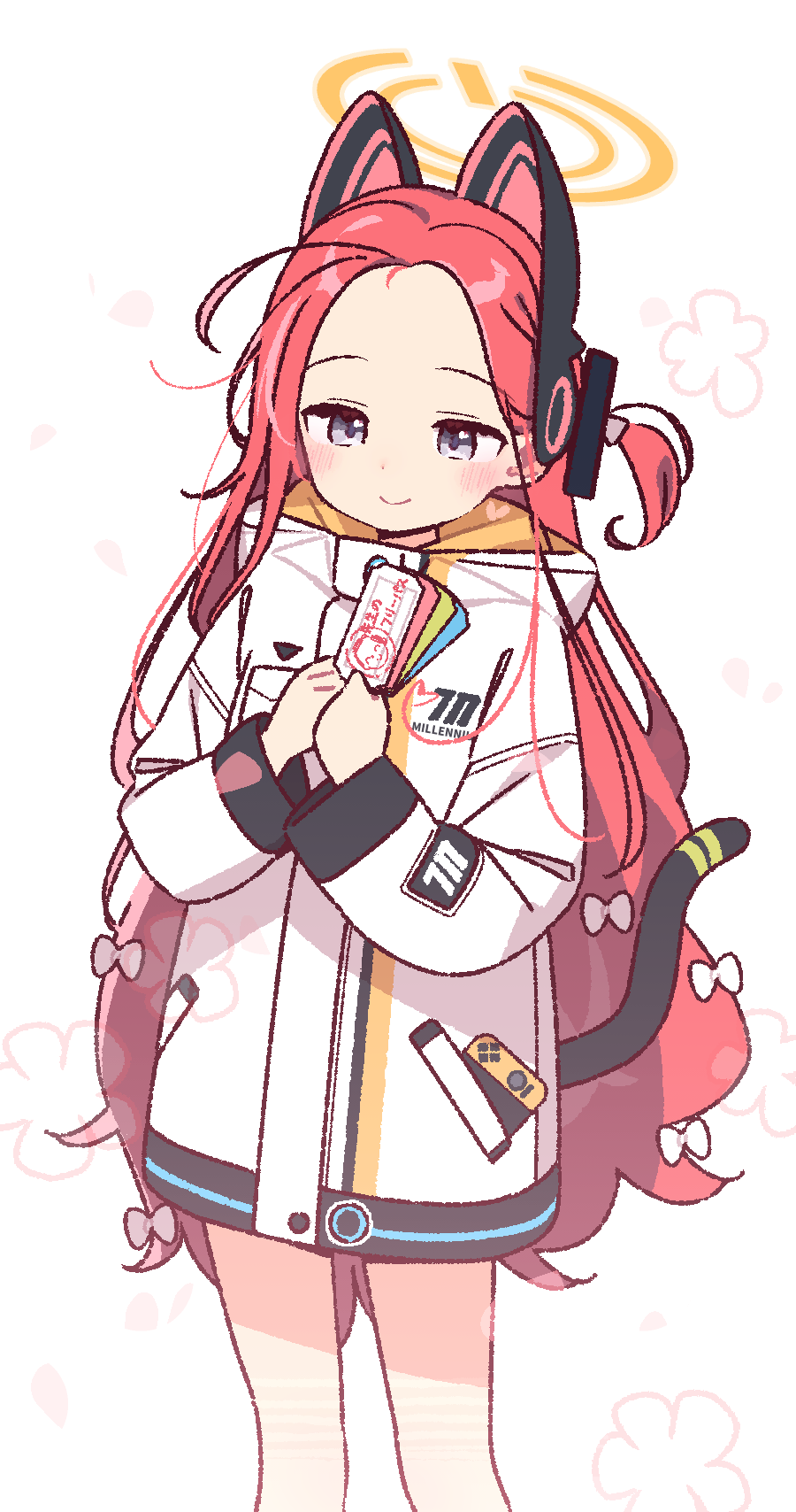 ゆぴよ 清音零零さんコラボグッズ 7100個人形象連帽T Favorite