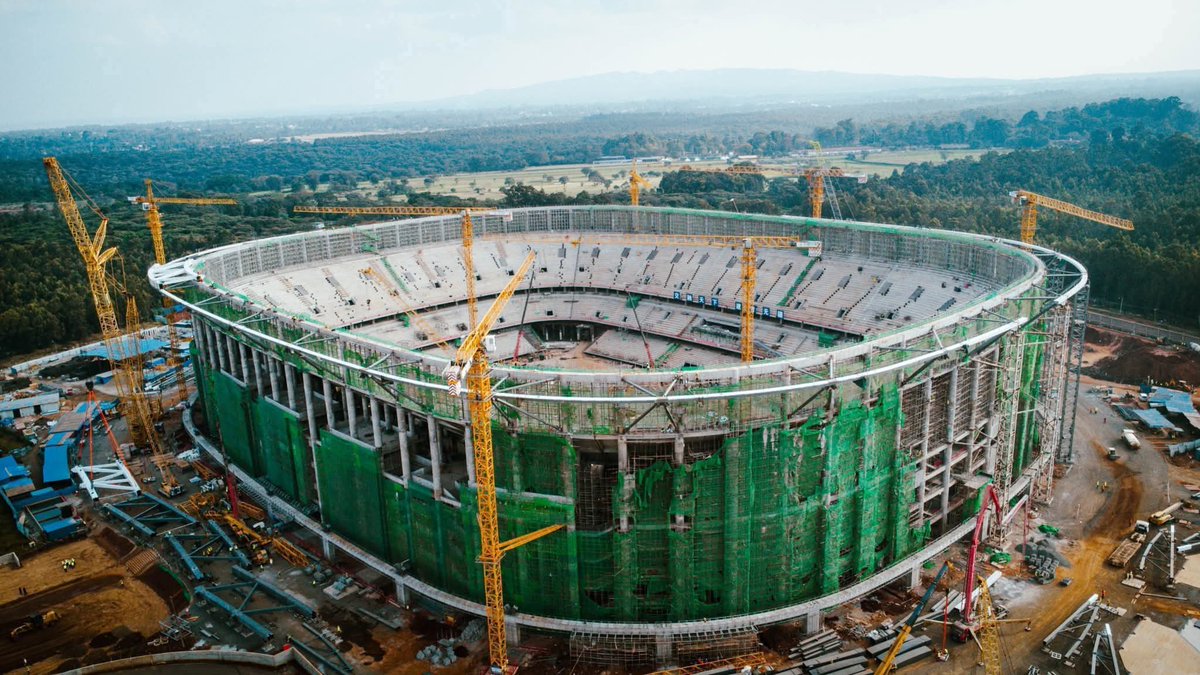 switchtvkenya's tweet image. Talanta Sports under  construction ,  60,000 capacity   in Nairobi at a cost of $344.5 million.  Kenya is expected to co-host the 2027 AFCON.
#talantastadium #eldoret #HarambeeStars