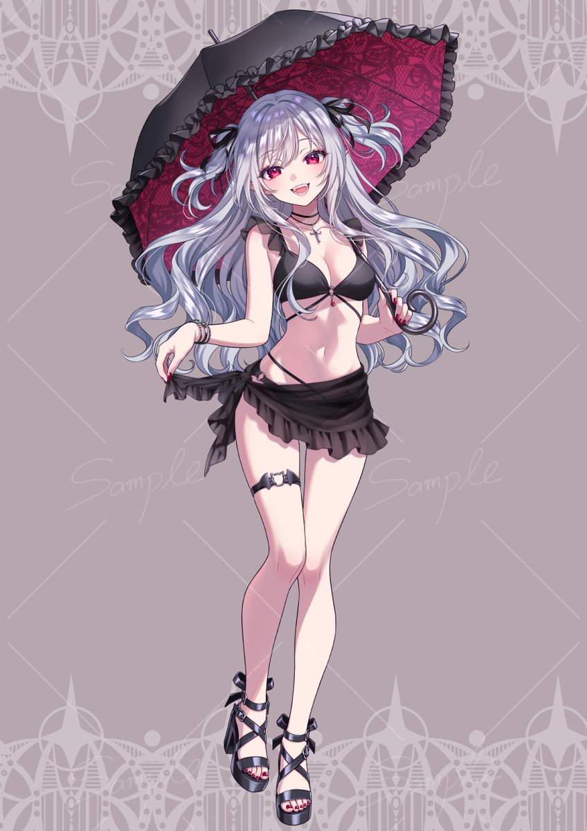 吸血鬼ちゃん🦇
夏コミ(#C106)で頒布する新作アクスタ用に描き下ろしました！