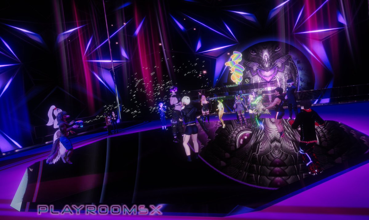 playroom_sx's tweet photo. VIOLET Love Rave was so fun and engaging. I was in VR for 5 hours! Wow what a deep dive into a magickal space exploring new friendships. 
#deepdive #virtualrave #party #VRfriends #VRChat https://t.co/RwYYH2eyW7