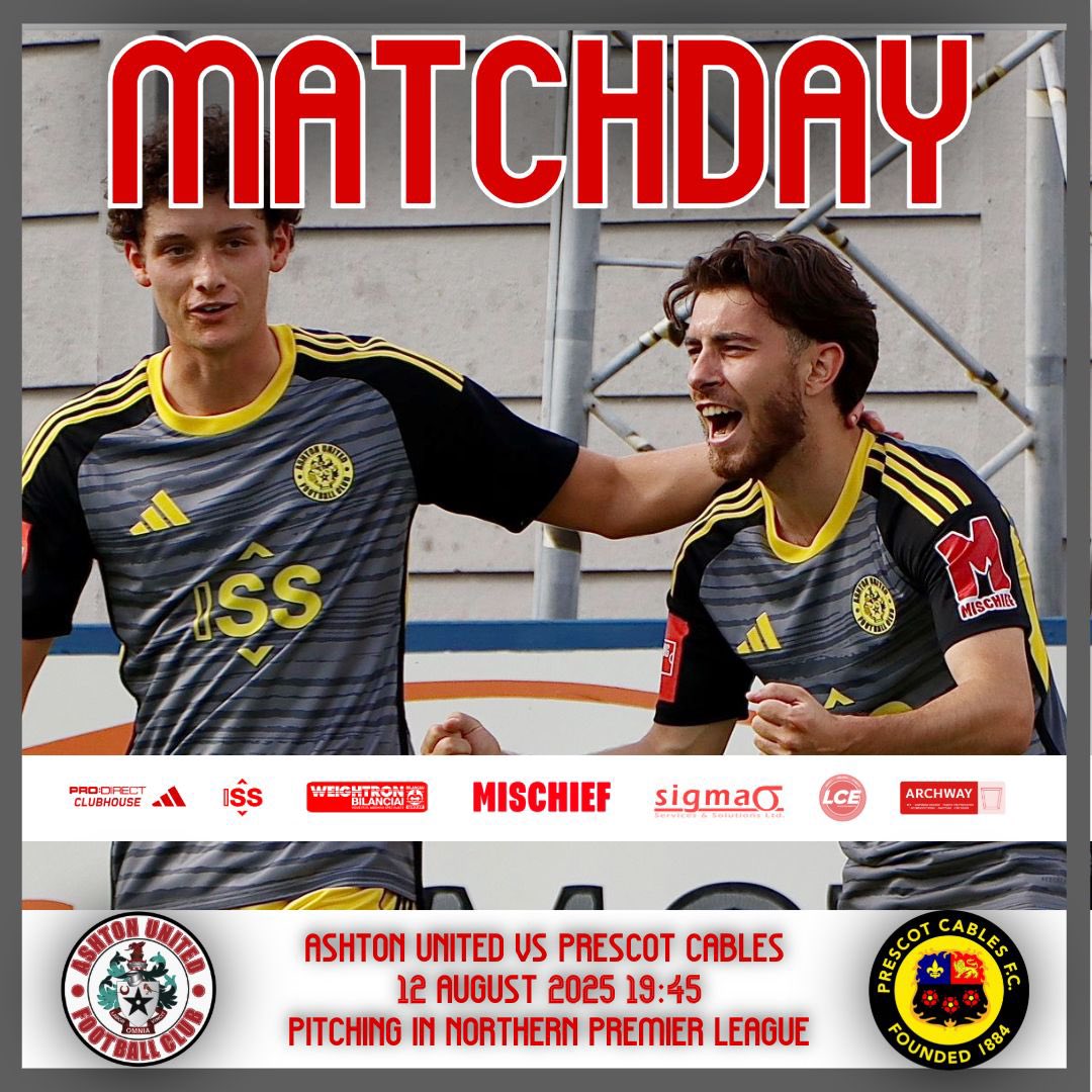 Ashton United FC (@ashtonunitedfc) on Twitter photo ๐ ๐ฎ๐๐ฐ๐ต๐ฑ๐ฎ๐
๐ <a href="/PrescotCablesFC/">Prescot Cables FC</a>
๐ <a href="/NorthernPremLge/">The Pitching In Northern Premier League</a>
๐๏ธ Hurst Cross, OL6 8DY
๐ Tue 12th Aug
โฐ 19:45
๐ฐ pitchero.com/clubs/ashtonunโฆ
๐๏ธ tinyurl.com/hometicks cash and card payments available at the gates
๐บ๐ท <a href="/CrossBarAshton/">The Cross Bar</a> open from 18:00
#aufc #robinsrevolution ๐ ๐ฎ๐๐ฐ๐ต๐ฑ๐ฎ๐
๐ <a href="/PrescotCablesFC/">Prescot Cables FC</a>
๐ <a href="/NorthernPremLge/">The Pitching In Northern Premier League</a>
๐๏ธ Hurst Cross, OL6 8DY
๐ Tue 12th Aug
โฐ 19:45
๐ฐ pitchero.com/clubs/ashtonunโฆ
๐๏ธ tinyurl.com/hometicks cash and card payments available at the gates
๐บ๐ท <a href="/CrossBarAshton/">The Cross Bar</a> open from 18:00
#aufc #robinsrevolution