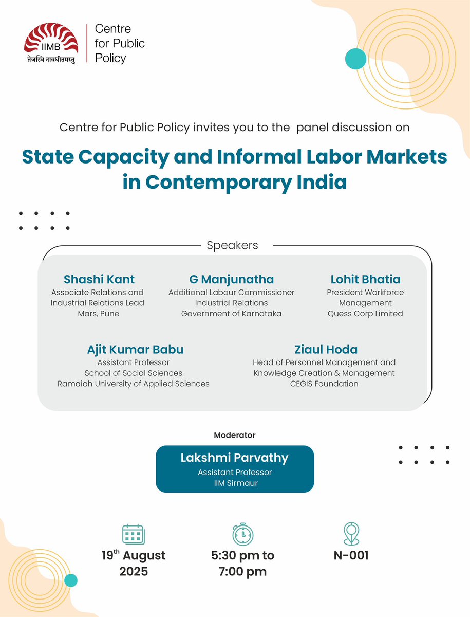 Centre for Public Policy, IIM Bangalore tweet media