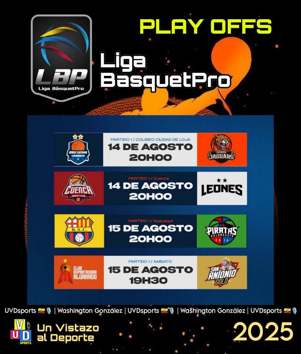 Radiogzplus's tweet photo. Semana de PLAYOFFS en la LigaBasketPro de Ecuador.
@washingtonEGE @CPDLoja @LAGRANFUSION @UVDsport 🇪🇨🎙️ ⬇️⬇️ https://t.co/zLwSm6wsTz
