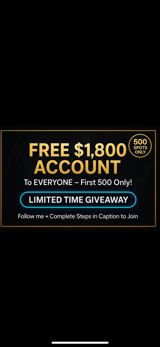 TOXIC - TOPG (@fx_toxiccc) on Twitter photo FREE $1,800 PROPFIRM ACCOUNT
FOLLOW- <a href="/fx_toxiccc/">TOXIC - TOPG</a> <a href="/Prashaantfx/">CHACHA - SMC x ICT</a>
LIKE♥️
RETWEET🔁
COMMENT - FREE $1,800
THE LINK WILL BE SENT VIA DM
CLAIM FAST ✅ FREE $1,800 PROPFIRM ACCOUNT
FOLLOW- <a href="/fx_toxiccc/">TOXIC - TOPG</a> <a href="/Prashaantfx/">CHACHA - SMC x ICT</a>
LIKE♥️
RETWEET🔁
COMMENT - FREE $1,800
THE LINK WILL BE SENT VIA DM
CLAIM FAST ✅