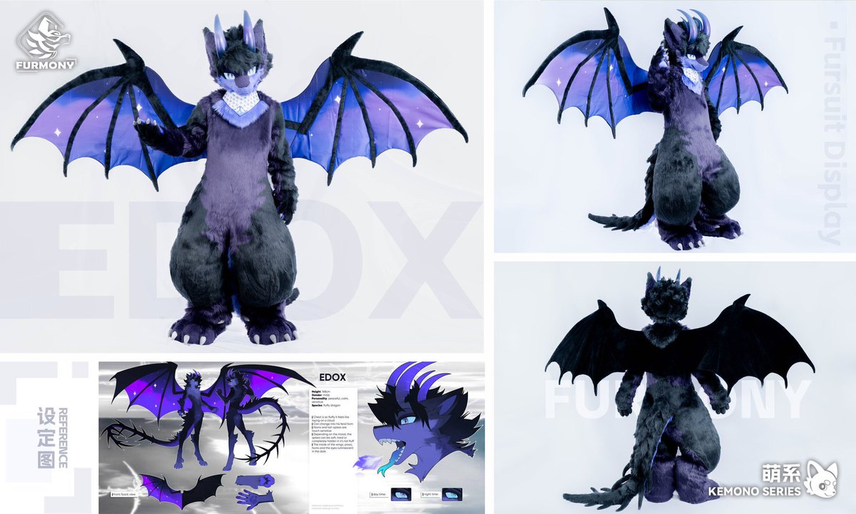 „A dragon’s wings are made to shelter the hearts they love, so please give me your hand, and I’ll carry you to a realm where love takes flight“ ~edox

Thank you <a href="/furmony/">鸿萌造物/Furmony</a> for making my suit <3