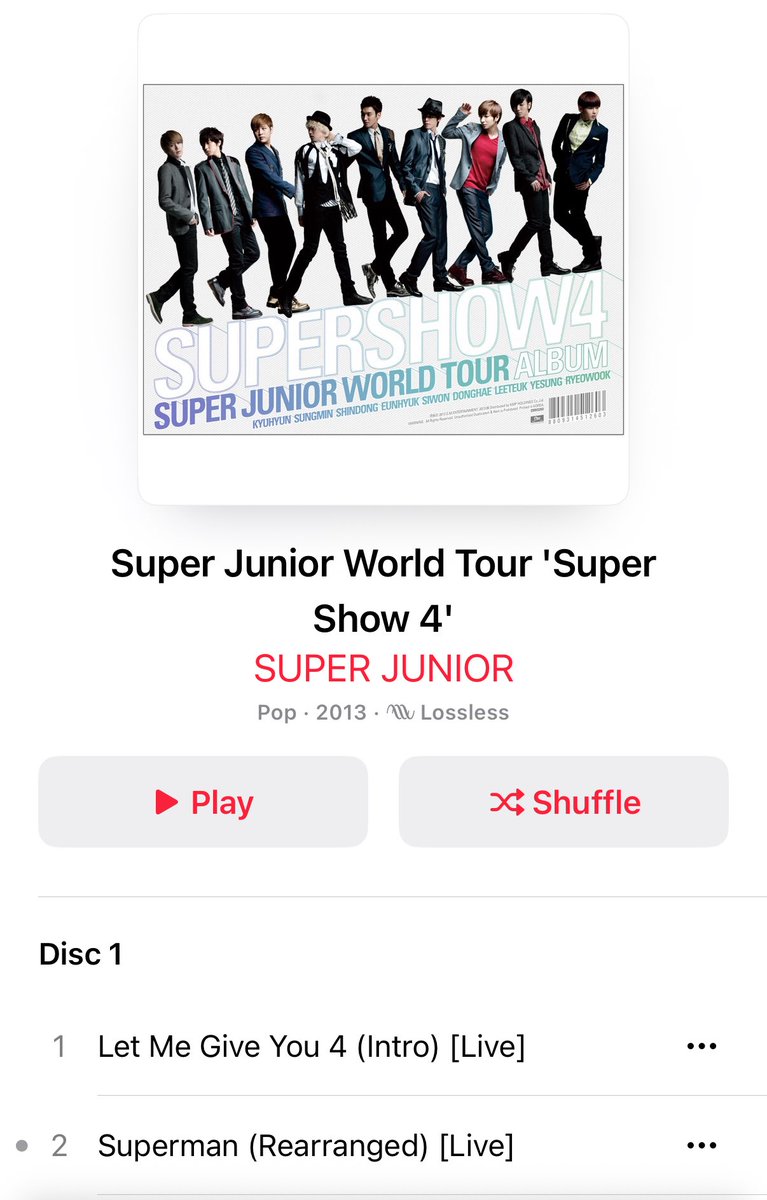moggig's tweet image. ใครอยากฟังเพลงในคอนทั้งหมด อิชั้นแนะนำบั้มเวอร์ไลฟ์ค่ะ นี่ฟังในแอปเปิ้ล ไม่รู้ทางอื่นมีไหม 
#SUPERJUNIOR #SuperWeek
#SuperShow2 #SuperShowStreaming