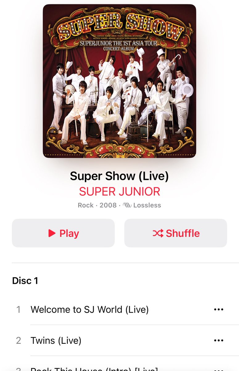 moggig's tweet image. ใครอยากฟังเพลงในคอนทั้งหมด อิชั้นแนะนำบั้มเวอร์ไลฟ์ค่ะ นี่ฟังในแอปเปิ้ล ไม่รู้ทางอื่นมีไหม 
#SUPERJUNIOR #SuperWeek
#SuperShow2 #SuperShowStreaming