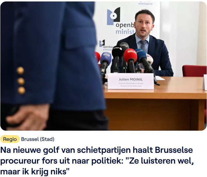iedere keer dat er meer #middelen gaan naar justitie worden die misbruikt voor loonsverhogingen "om de job aantrekkelijk te houden". Meer middelen is geen optie; de belastingbetaler weet ook nog hoeveel pensioen ze graaien in de ivoren toren #vrtnws