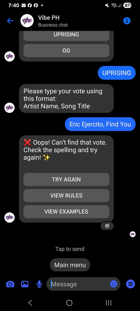 xandz34's tweet photo. Pinapa check ko na po sa vibe ph 

Pero , wag natin kalimutan iboto 

Eric Ejercito, Find You

Sa free messenger via vibe ph 
Pero may text votes rin yan..  

Lets go @TeamE1013 @ericejercito @vibephtv https://t.co/RlBEy5nGww