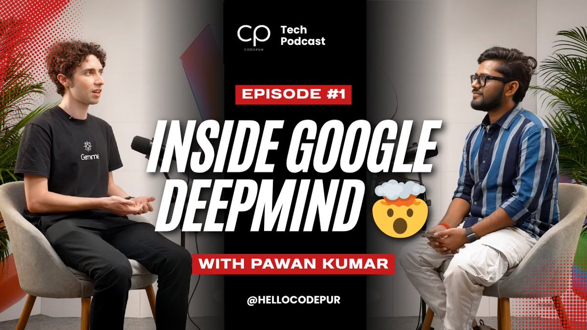 imthepk's tweet image. "If you’re a developer and skip this… you’ll regret it." 🚀
Just dropped a 15-min podcast with Google DeepMind at #GoogleIO:
💡 Future of AI
⚡ Gemini CLI workflows
🛡 Building responsible AI
🇮🇳 India’s role in AI’s future
🎥 youtu.be/DjX0ur5m44k

Thanks to @GoogleDevsIN for