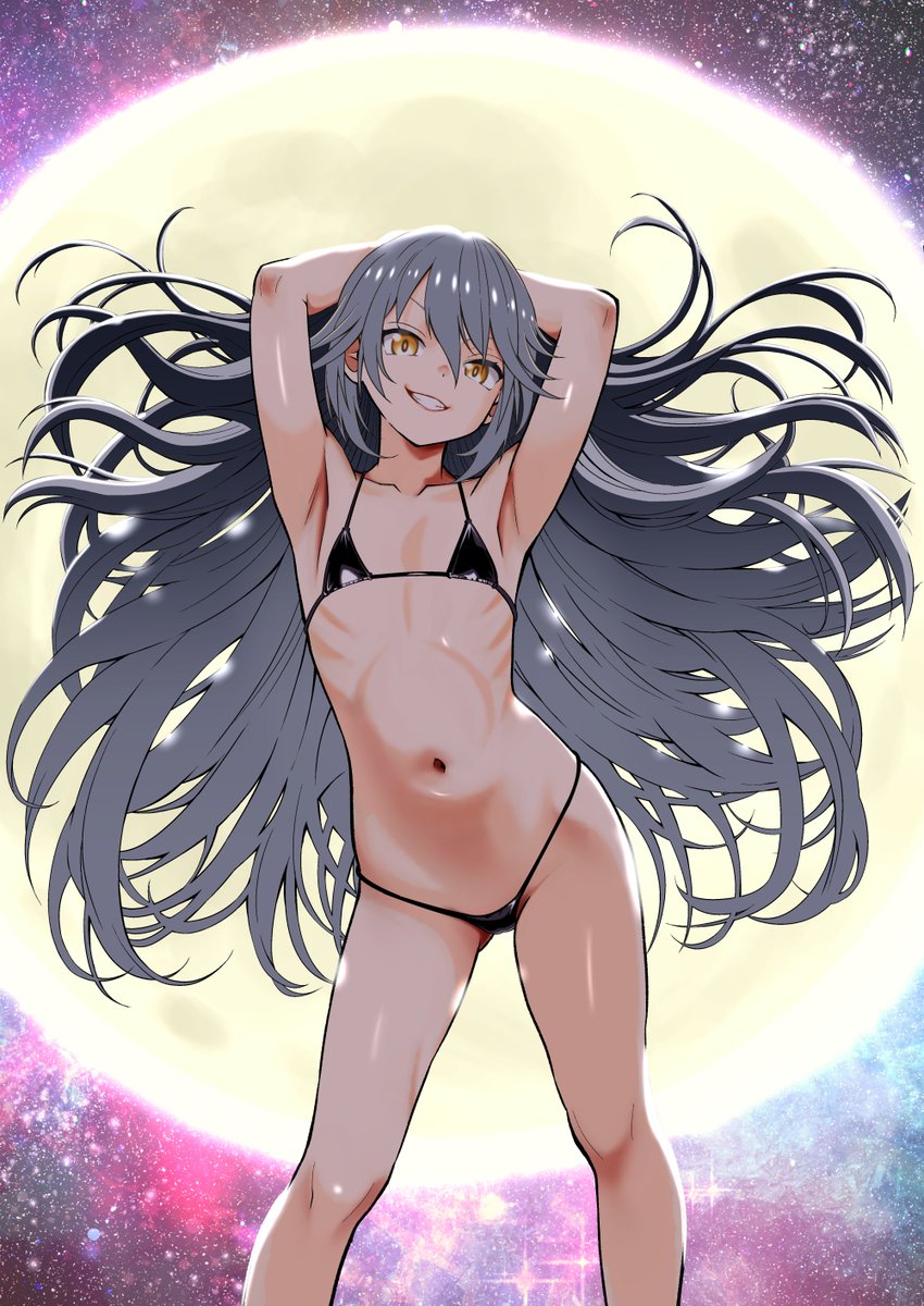 イラストでは初の1000イイネ有難う御座います！　ちょっと驚いています。でもイイネしてくれた皆様方感謝です～。
と言う事で出す予定なかった差分を（というか最初にこちらを描いてギアを足して描いた）

#アリスギアお絵描き #東雲チヱ