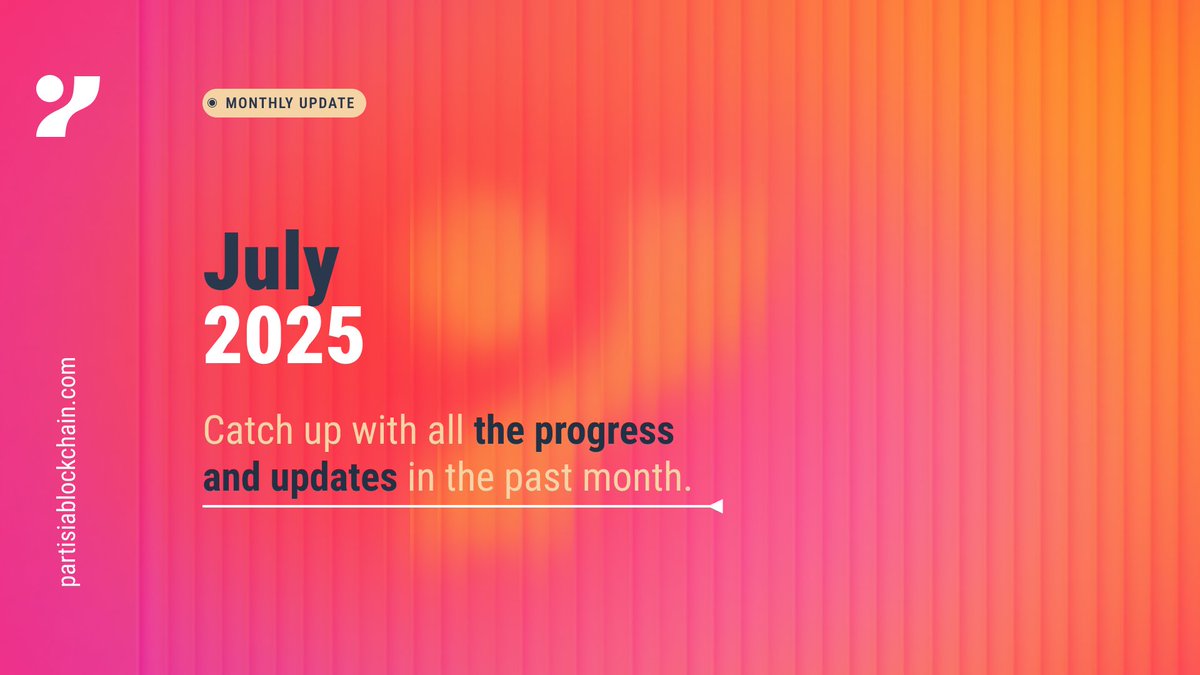partisiampc's tweet image. July 2025 Update: Partner mainnet prep, liquid staking ready, community-driven roadmap complete, and browser improvements. 

Full update recap 👇

partisiablockchain.com/july-2025-upda…