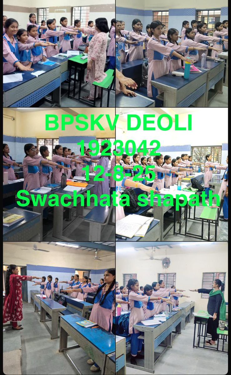 Bachan Prasad SKV, Deoli (@bpskvdeoli) on Twitter photo 12 August 2025- Swachhata Shapath Campaign #DelhiKoKoodeSeAzaadi #SwachhBharatMission #SwachhataShapath <a href="/BpskvDeoli/">Bachan Prasad SKV, Deoli</a> <a href="/narendramodi/">Narendra Modi</a> <a href="/gupta_rekha/">Rekha Gupta</a> <a href="/ashishsood_bjp/">Ashish Sood</a> <a href="/CMODelhi/">CMO Delhi</a> <a href="/Dir_Education/">DIRECTORATE OF EDUCATION Delhi</a> <a href="/ddesouth/">DOE DELHI DISTRICT SOUTH</a> <a href="/Pratibh54405194/">Pratibha Sharma</a> 12 August 2025- Swachhata Shapath Campaign #DelhiKoKoodeSeAzaadi #SwachhBharatMission #SwachhataShapath <a href="/BpskvDeoli/">Bachan Prasad SKV, Deoli</a> <a href="/narendramodi/">Narendra Modi</a> <a href="/gupta_rekha/">Rekha Gupta</a> <a href="/ashishsood_bjp/">Ashish Sood</a> <a href="/CMODelhi/">CMO Delhi</a> <a href="/Dir_Education/">DIRECTORATE OF EDUCATION Delhi</a> <a href="/ddesouth/">DOE DELHI DISTRICT SOUTH</a> <a href="/Pratibh54405194/">Pratibha Sharma</a>