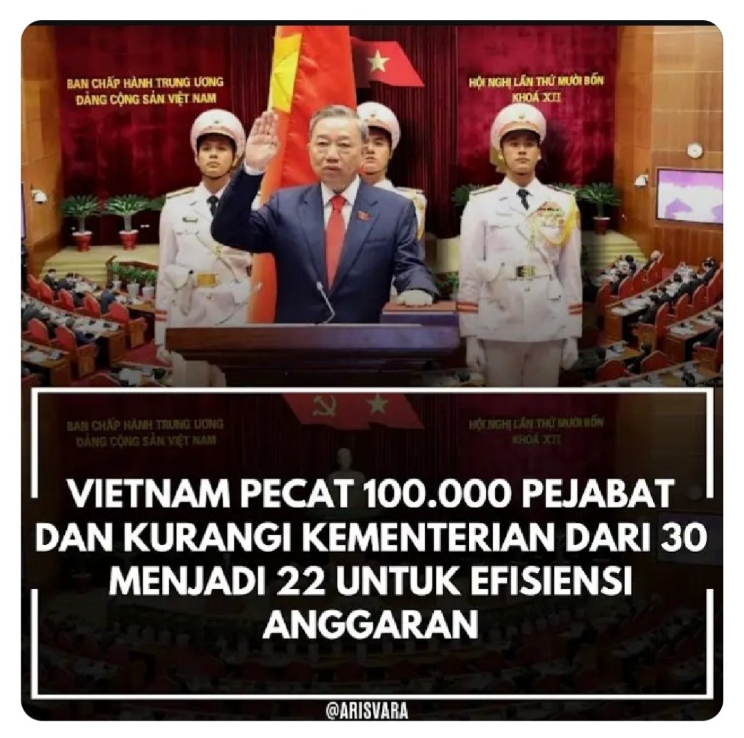 Sebenarnya negara kita tdk perlu presiden yg hebat² banget, apalagi ribuan komisaris "pajangan" ex penjilat yg bergaji puluhan M, tiru saja Vietnam, maka kita pasti akan selamat