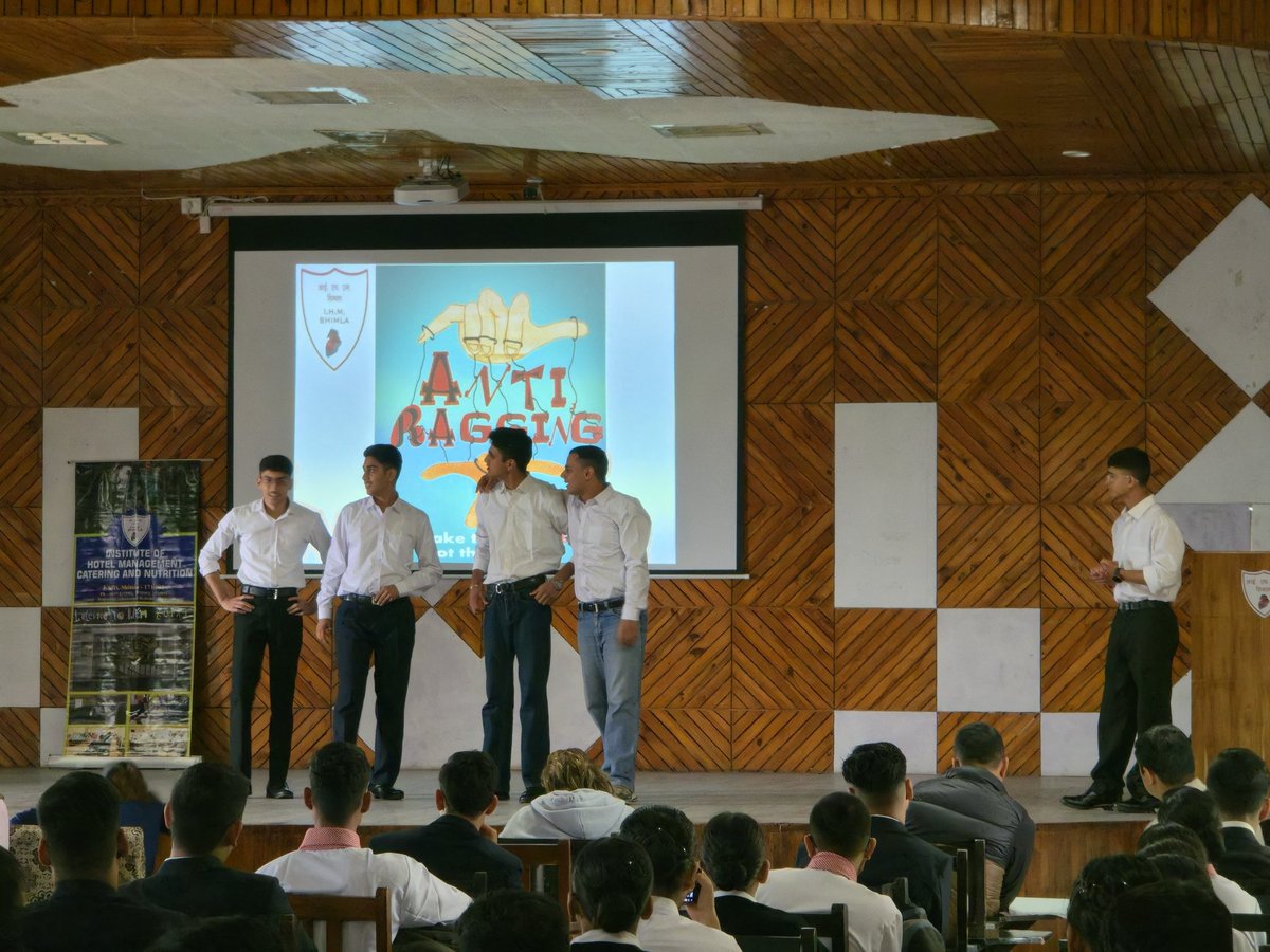 Observance of Anti Ragging Week at IHM Shimla
#yaariyouthagainstragging
