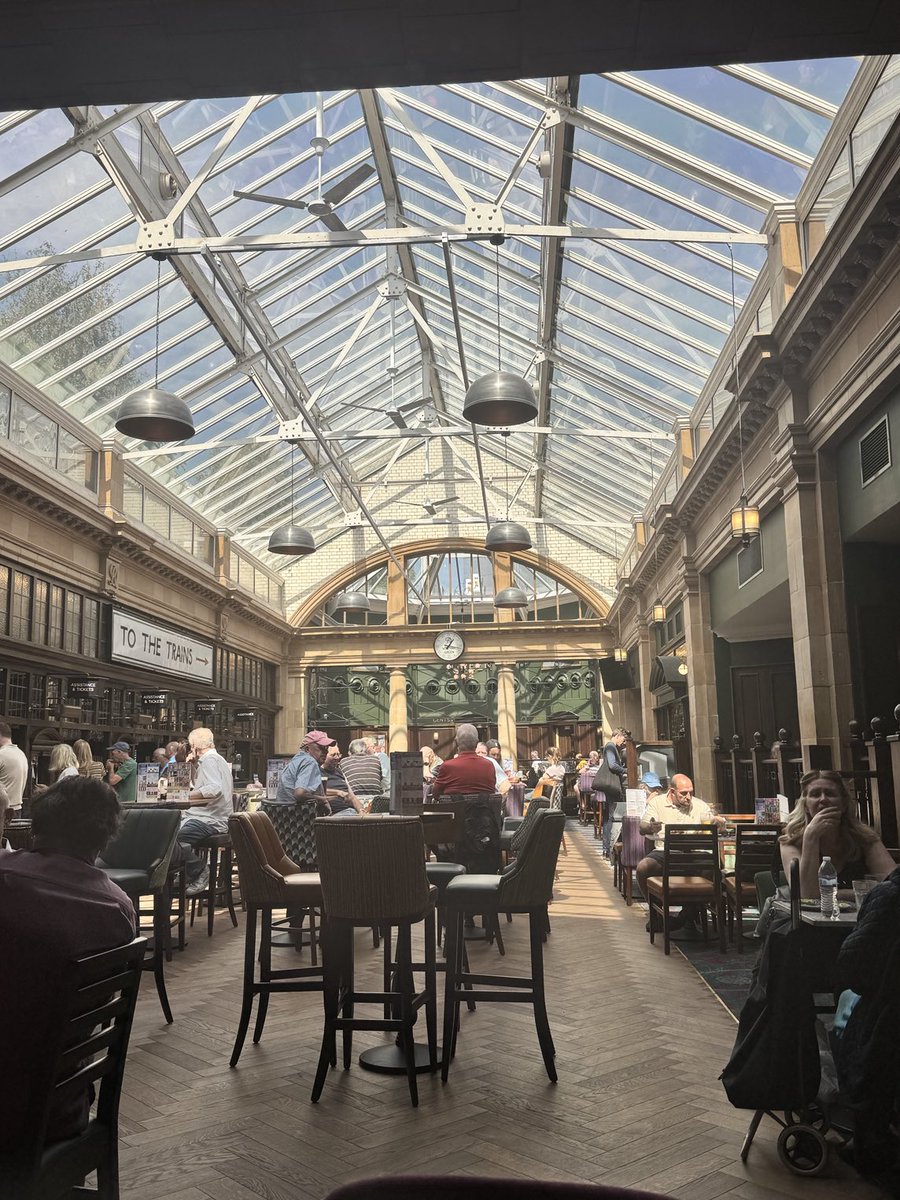 New Wetherspoons at Fulham Broadway is a delightful refurb of the old ticket hall - and £2.49 a pint!