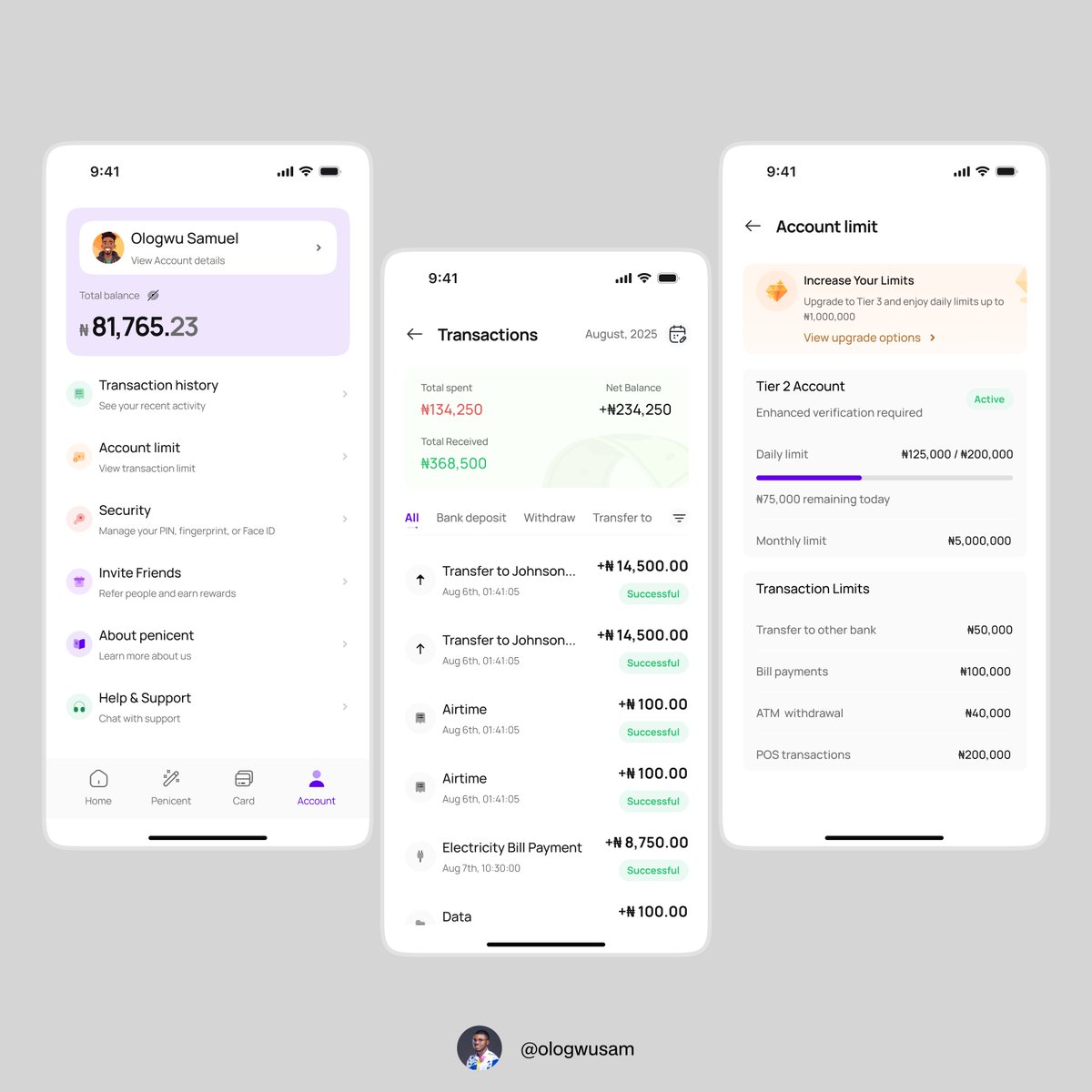 Wip📸 - Account/Transaction/Account limit