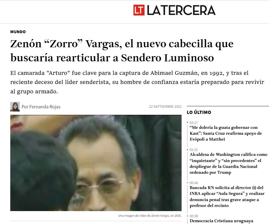 Yosoyelkarma2's tweet photo. @rubenvargasces Qué sinvergûenza!
Este sujeto olvidó que todo empieza por la HONESTIDAD de sus gobernantes?
Este Sr. se vió OBLIGADO A RENUNCIAR porq OCULTÓ ser hno. de un terrorista. Pero @FSagasti también del mismo filo terruco, lo premió y lo colocó en #Enaco https://t.co/0ehCv15Qex