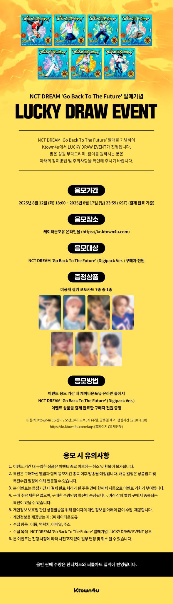 NCT 2021 ラッキードロー NCT DREAM 