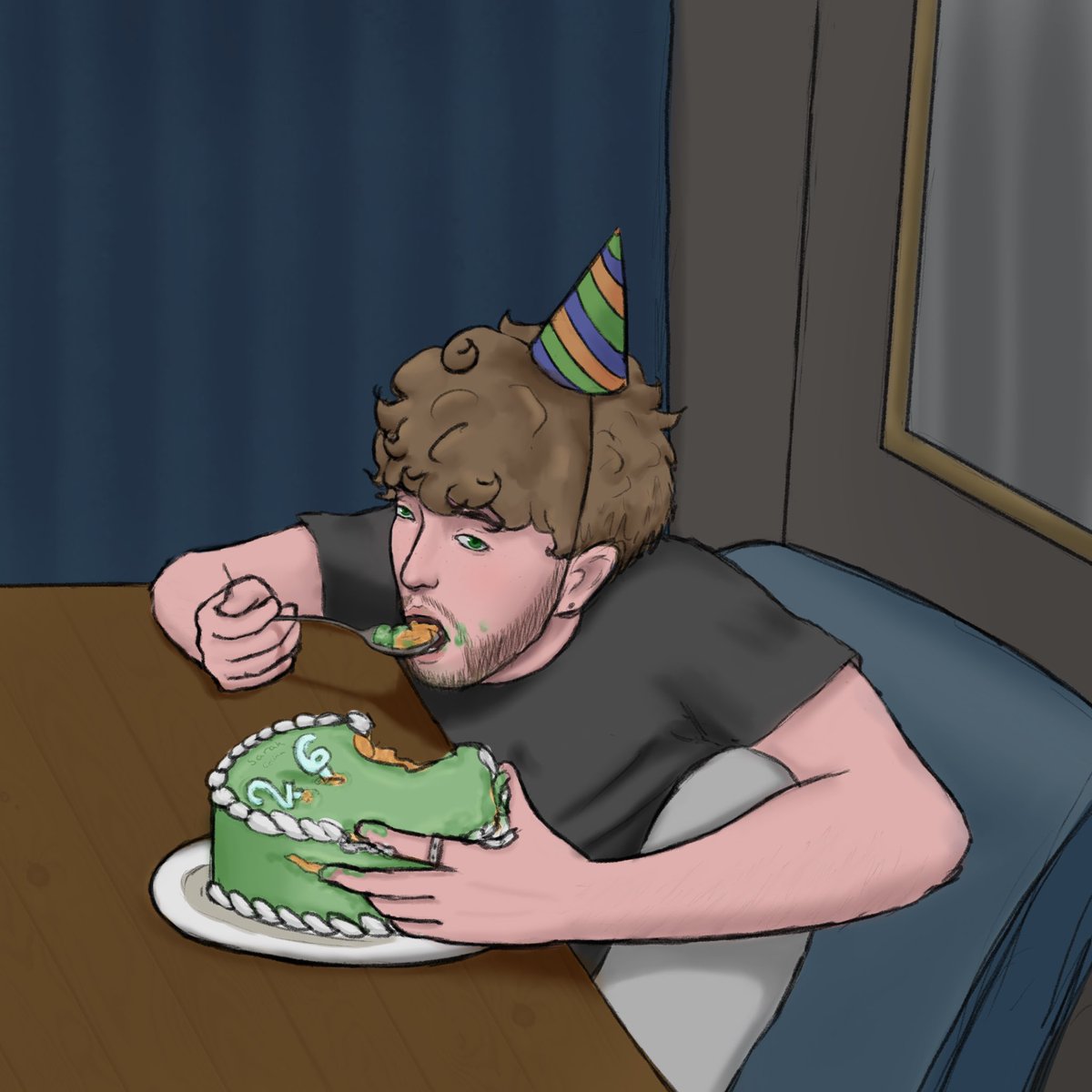 sarah_celina0's tweet photo. Happy Birthday Dream!!! … I hope we’re not interrupting you🧍‍♀️

#dreamfanart @DreamFanartAcc https://t.co/xIMWbosQFb