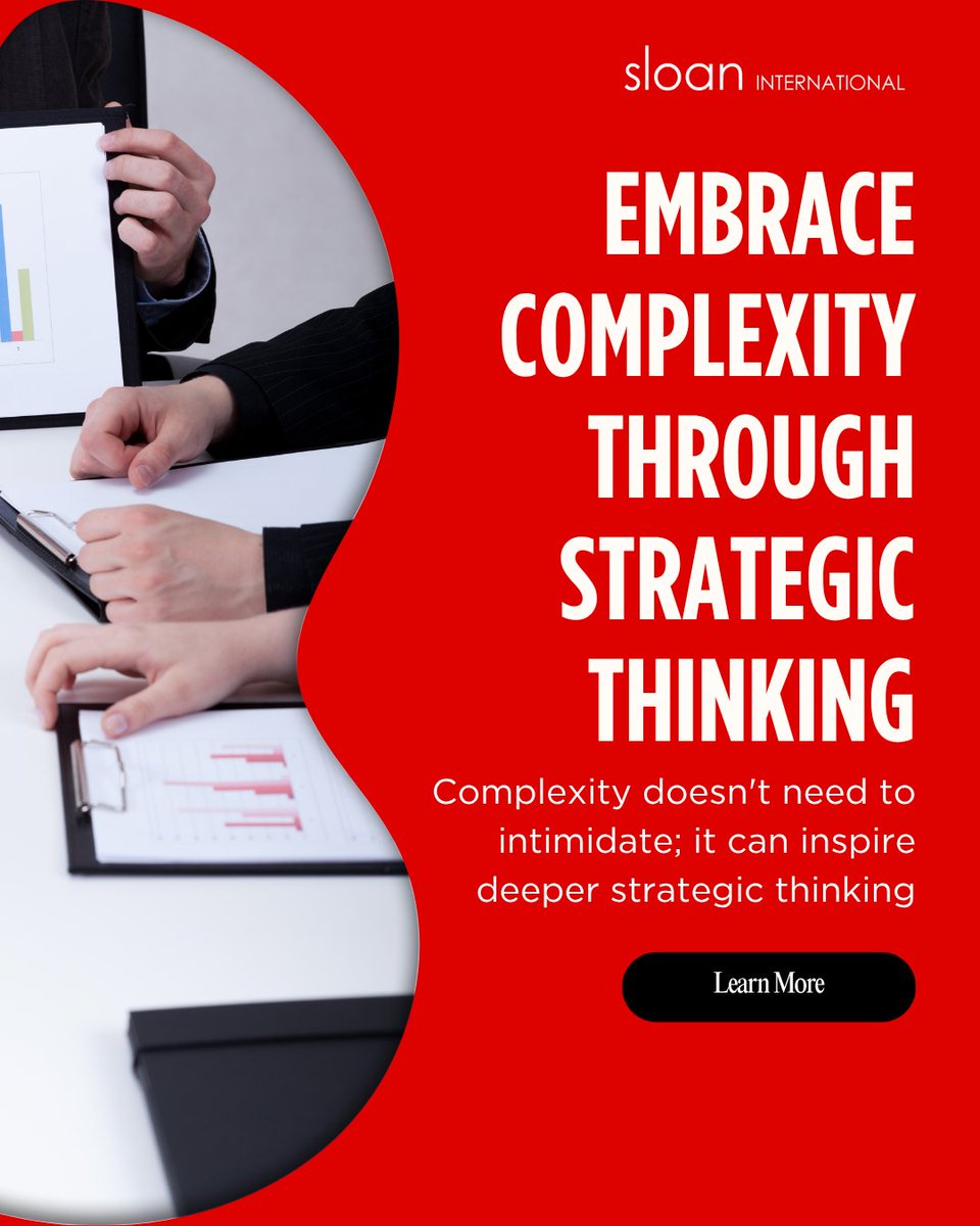 JuliaASloan's tweet image. Complexity doesn't need to intimidate; it can inspire deeper strategic thinking. I specialize in guiding leaders confidently through complex challenges.
sloaninternationalconsulting.com/services/
*
*
#StrategicThinking #LearningLabs #JourneyToMastery #BusinessChallenges #VirtualSeminar