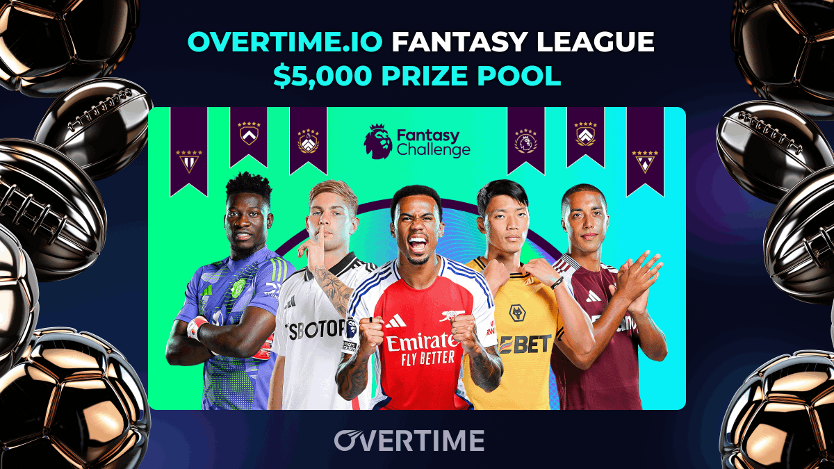 ⚽🚨 $5,000 Prize Pool: Overtime.io EPL Fantasy League 🚨⚽

The yearly EPL Fantasy tradition on Overtime continues! 🎁

This year, a record $5,000 in Free Bets to Top 10 Overtime Fantasy League users. 💸💸💸

How to participate:

1. Sign up for the Overtime Fantasy